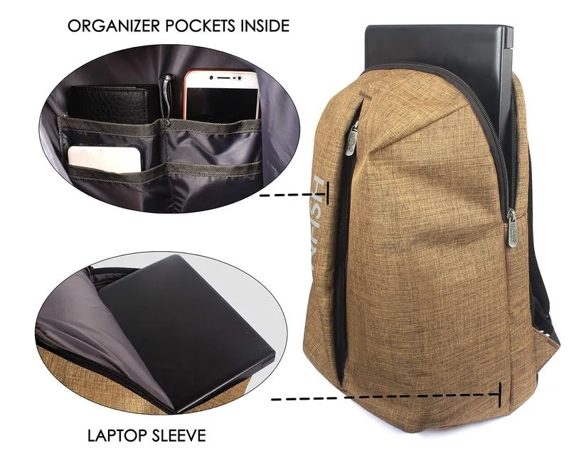 THE CLOWNFISH Tango Laptop Backpack - 25L Capacity, Padded Straps | Ideal for 15.6" Laptops | Olive