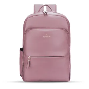 THE CLOWNFISH Women's Laptop Backpack - Stylish & Spacious | Lightweight | 19L | Light Pink