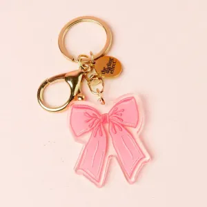 The Darling Effect Acrylic Keychain-Bow Pink