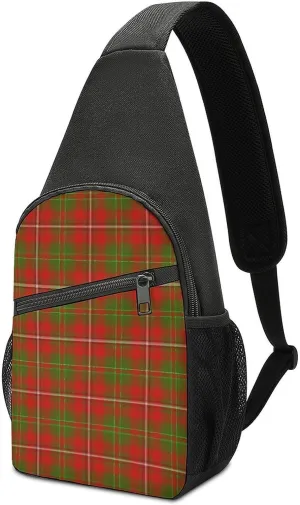 The Look of Warm Oak Wood Grain Texture Portable Chest Bag, Large Capacity Single Shoulder Chest Bag