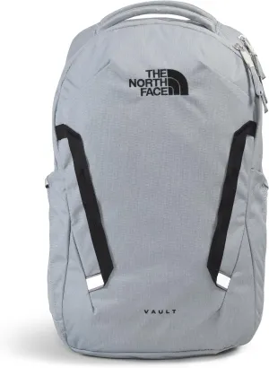 THE NORTH FACE Vault Everyday Laptop Backpack - PFAS Free, Mid Grey Dark Heather/TNF Black-NPF, One Size