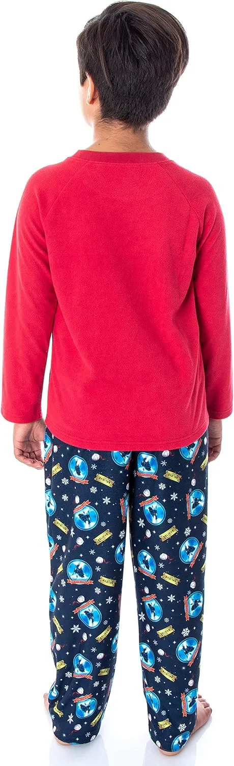 The Polar Express Train Big Kids Raglan Pajama Set
