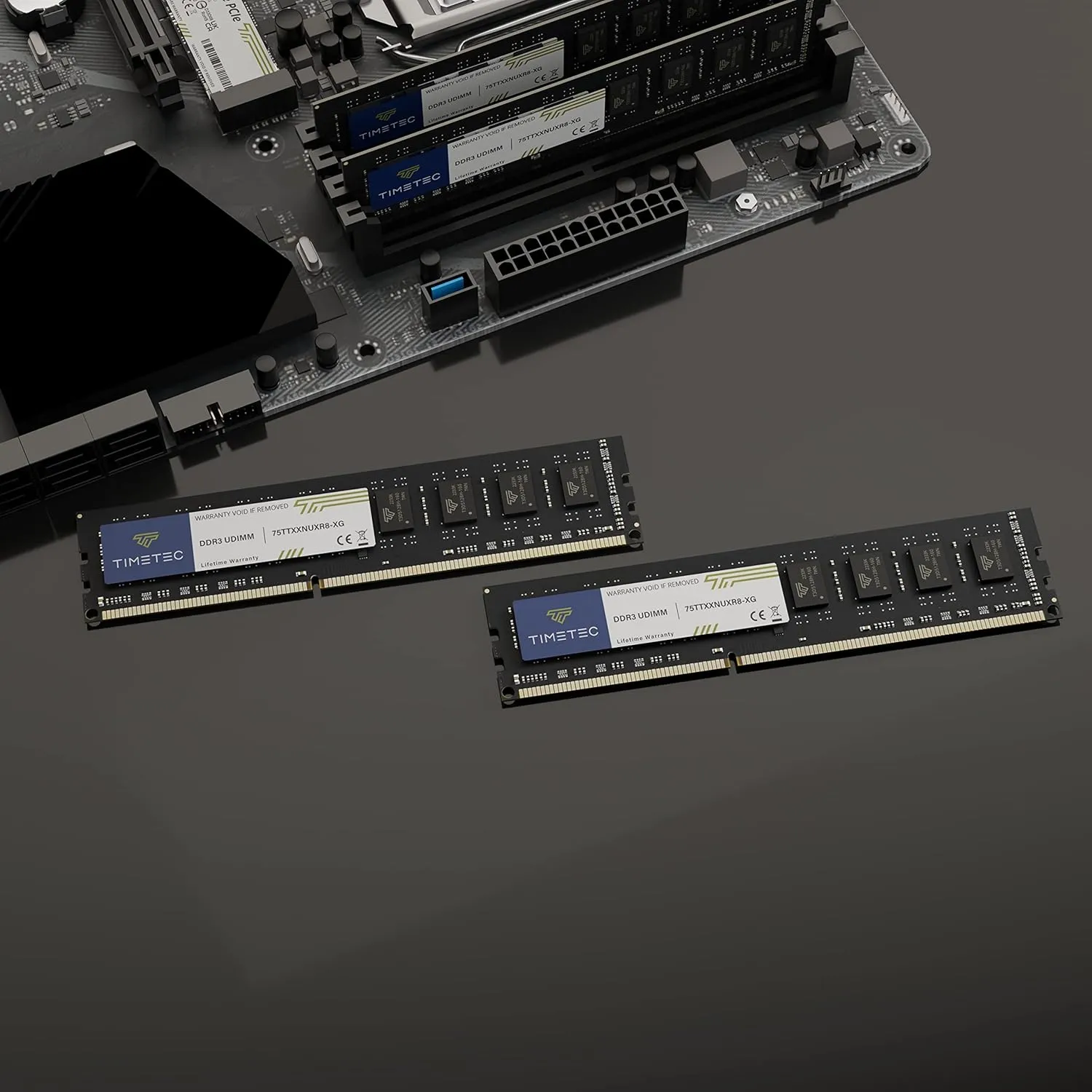 Timetec 16GB KIT(2x8GB) DDR3 / DDR3L 1333MHz PC3-10600 Non-ECC Unbuffered 1.5V / 1.35V CL9 2Rx8 Dual Rank 240 Pin UDIMM PC Desktop Computer Memory RAM Module Upgrade (16GB KIT(2x8GB))