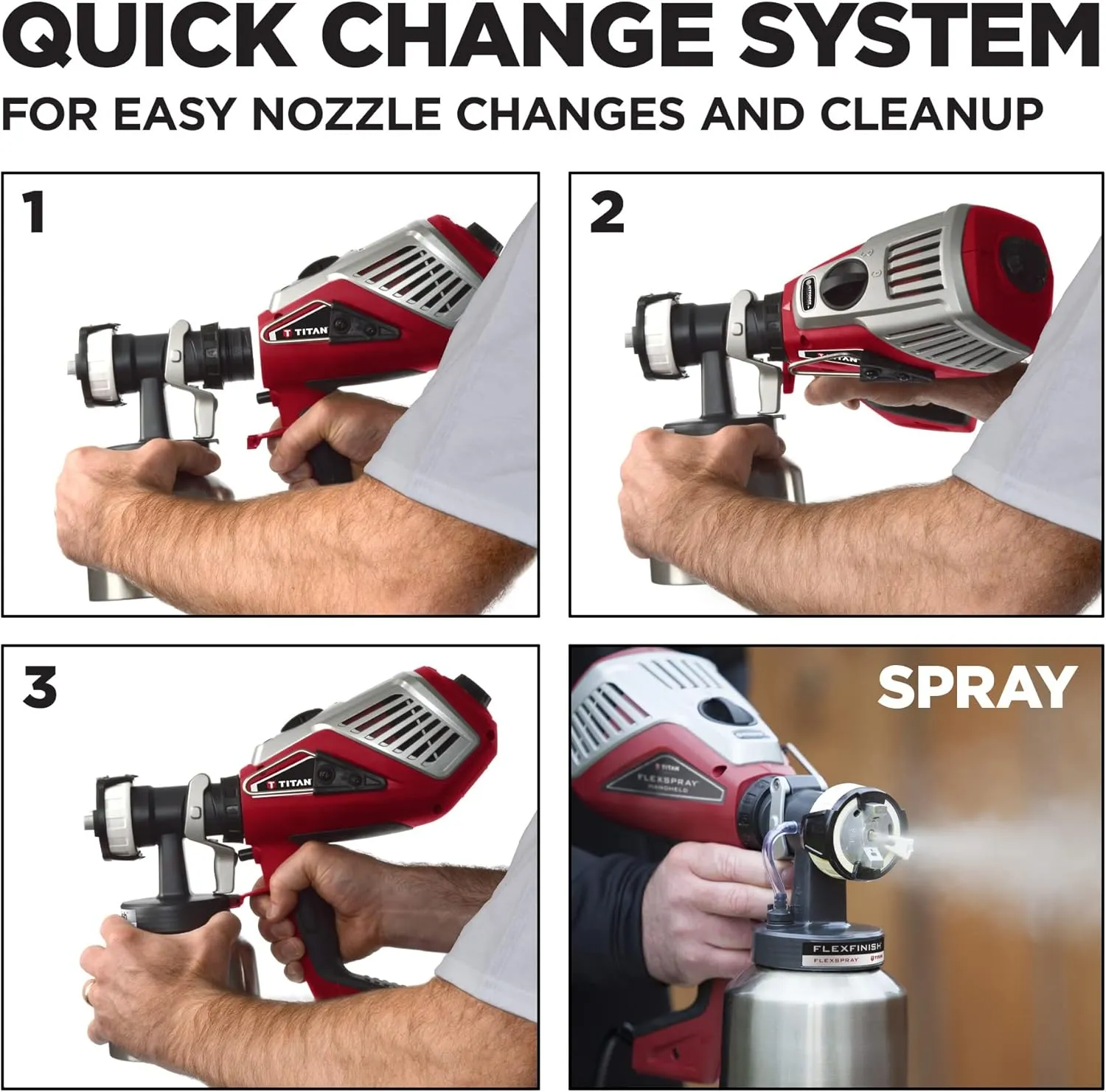 Titan FlexSpray Handheld Pro Grade HVLP Paint Sprayer