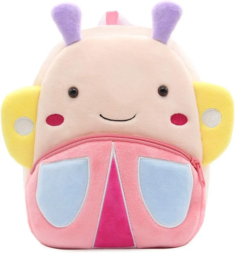 Toddler Backpack Zoo Animals Backpacks Cute Plush Bag Cartoon 10" Preschool Book Bag For 2  Years Girls Boys