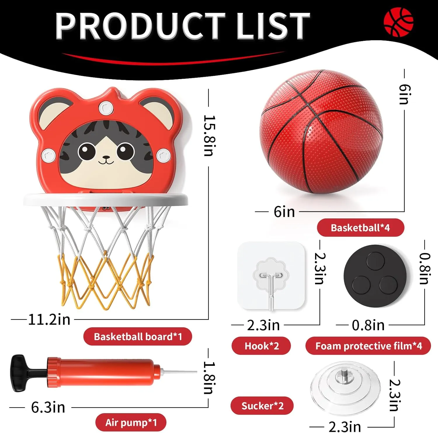 Toddler Basketball Hoop Indoor Toys Gifts for 3 4 5 Year Old Boys Kids, Indoor Mini Basketball Hoop for Toddler Kids Boys Ages 3-5 4-6, Ideal 3 4 5 6 Year Old Boy Birthday Gifts