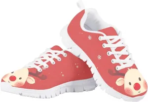 Toddler Boys Girls Sneakers Casual Cozy House Shoes Stylish Cartoon Breathable Elastic Mesh Shoes with Rubber Sole for Outdoor US Little Kid 11-15 Big Kid 1-5 White Sole