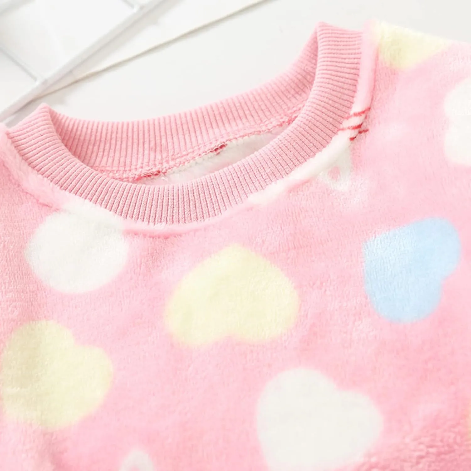 Toddler Boys Girls Winter Long Sleeve Cartoon Prints Fleece Pajamas Sleepwear My First Valentines Day Baby Boy Outfit