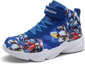 Toddler Little Kid Cartoon Sport Shoes Big Boys High Top Sneakers for Running Basketball Tennis Hiking