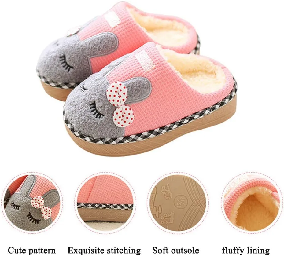 Toddler Slippers Boys Girls House Shoes Little Kids Home Indoor Bedroom Cute Warm Winter Slipper