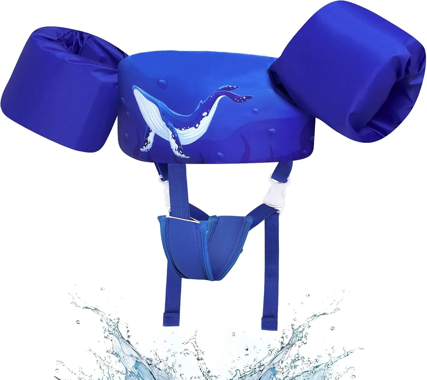 Toddler Swim Vest Toddler Floaties 20-30-50  lbs Puddle Jumper Swim Floaties Pool Float Water Arm Wings Kids with Adjustable Crotch Strap Floaties, Learn to Swim Toddler Boys Girls and Child