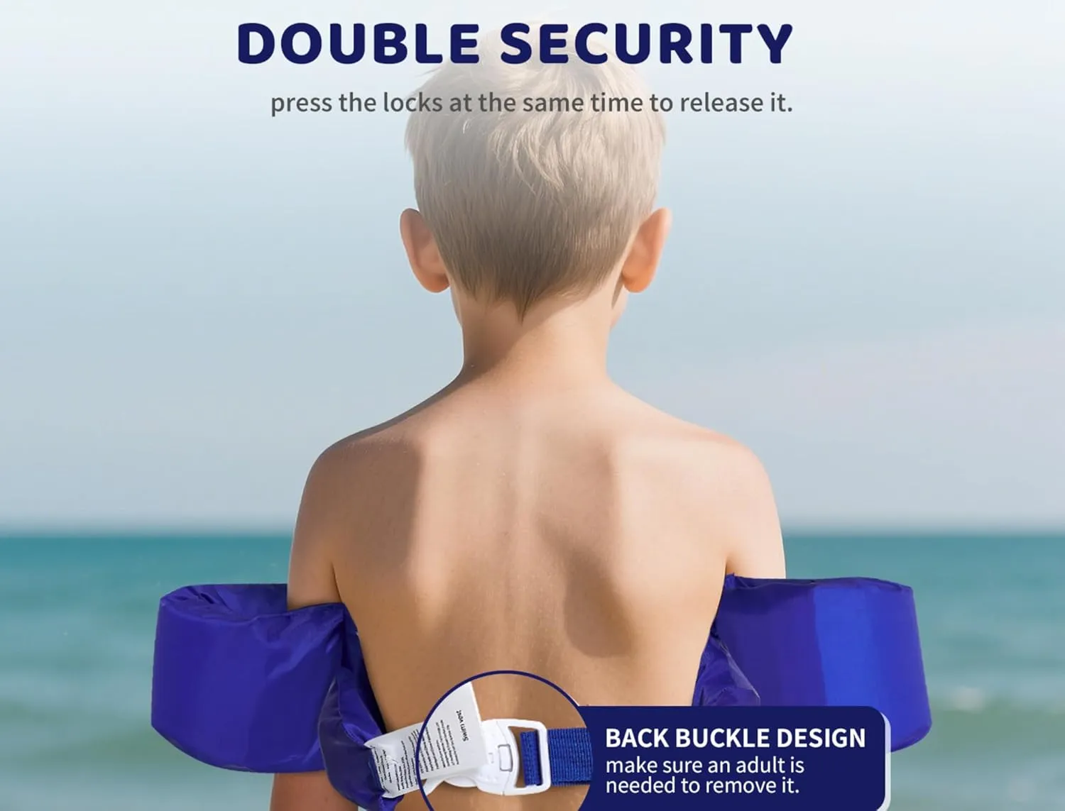 Toddler Swim Vest Toddler Floaties 20-30-50  lbs Puddle Jumper Swim Floaties Pool Float Water Arm Wings Kids with Adjustable Crotch Strap Floaties, Learn to Swim Toddler Boys Girls and Child