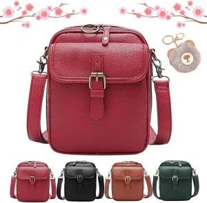 Tojoyride Crossbody Bag, Urvashi Crossbody Bag, Vintage Anti Theft Leather Shoulder Bag with 10 Card Slots