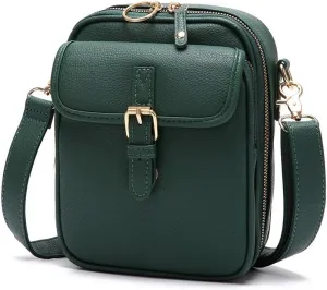 Tojoyride Crossbody Bag,2025 Upgrade Double Layer Large Capacity Mini Messenger Bag, With 10 Card Slots and Anti-Theft Zipper