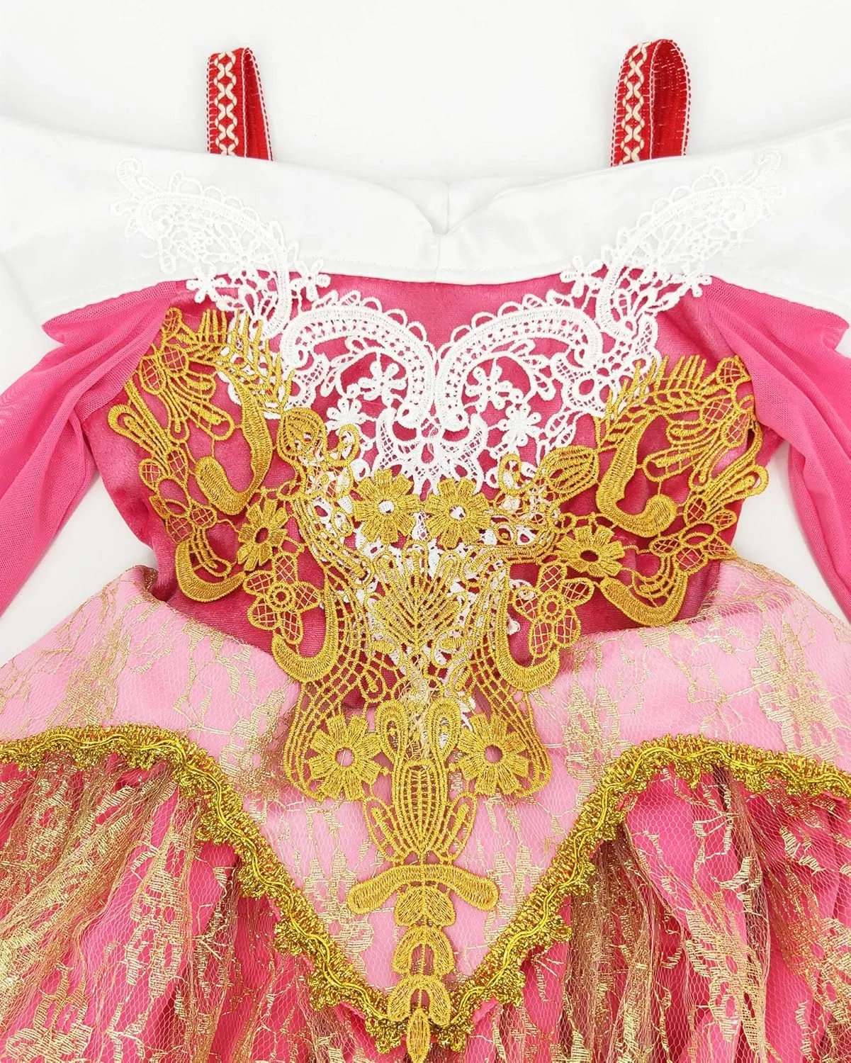 ToLaFio Princess Costume for Girls Birthday Role Play Dress Up Ball Gown Halloween Fancy Party Dress