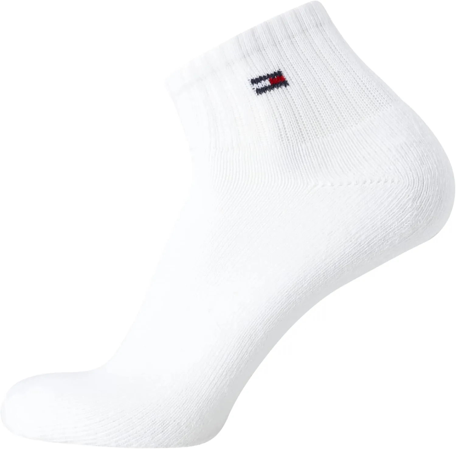 Tommy Hilfiger Men's Quarter Socks - 6 Pack Cushioned Athletic Ankle Socks - Breathable Sports for Men