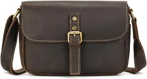 Top Layer Cowhide Flip Shoulder Bag Large Capacity Bag Crossbody Shoulder Bag