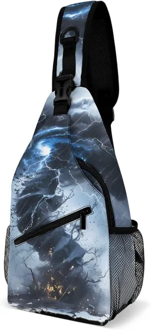 Tornado Crossbody Sling Bag Novelty Chest Bags Shoulder Backpack For Travel Hiking