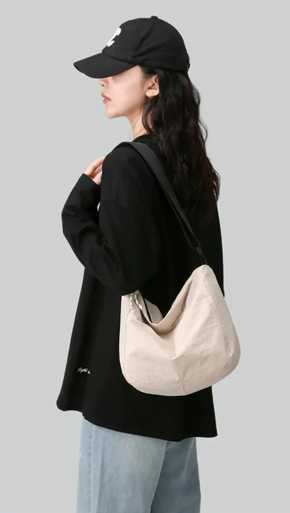Tote Bag Casual Hobo Crossbody Shoulder Bag for Women and Men Top Handle Purse Lightweight Travel Work