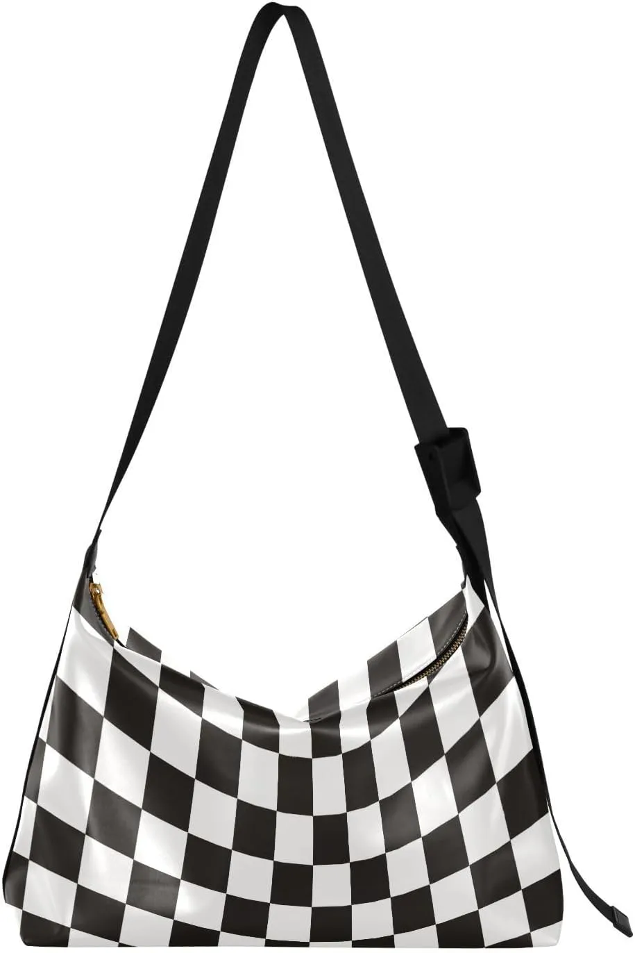 Tote Bag for Women Leather Shoulder Bag Crossbody Bag Girls Cute Tote Bag with Zipper for Work Checkered