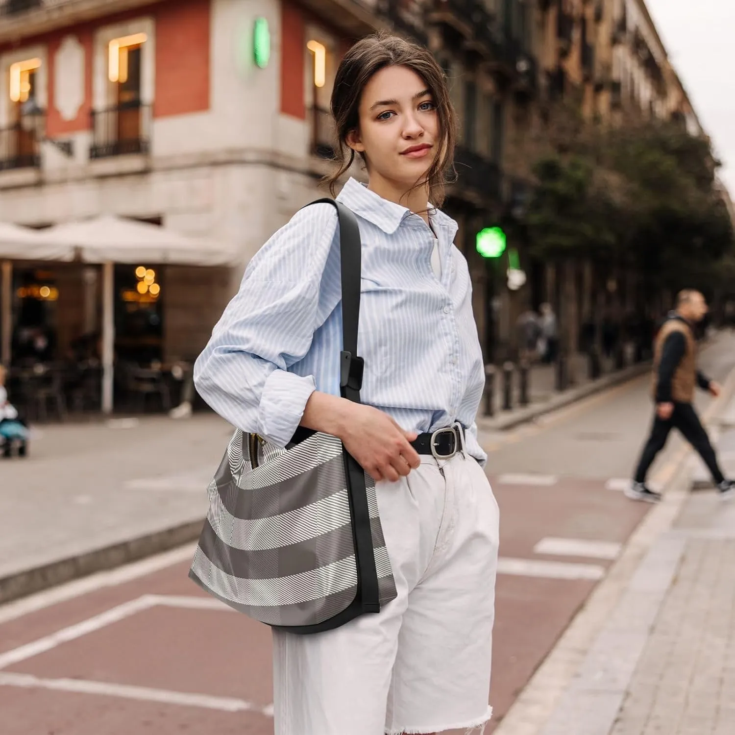 Tote Bag for Women Leather Shoulder Bag Crossbody Bag Girls Cute Tote Bag with Zipper for Work Checkered