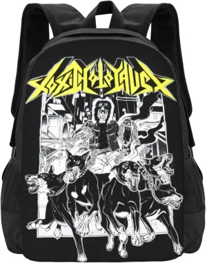 Toxic Music Holocaust Backpack Fashion Laptop Bag Lightweight Work Daypack Hiking Backpacks Outdoor Shoulder Bags