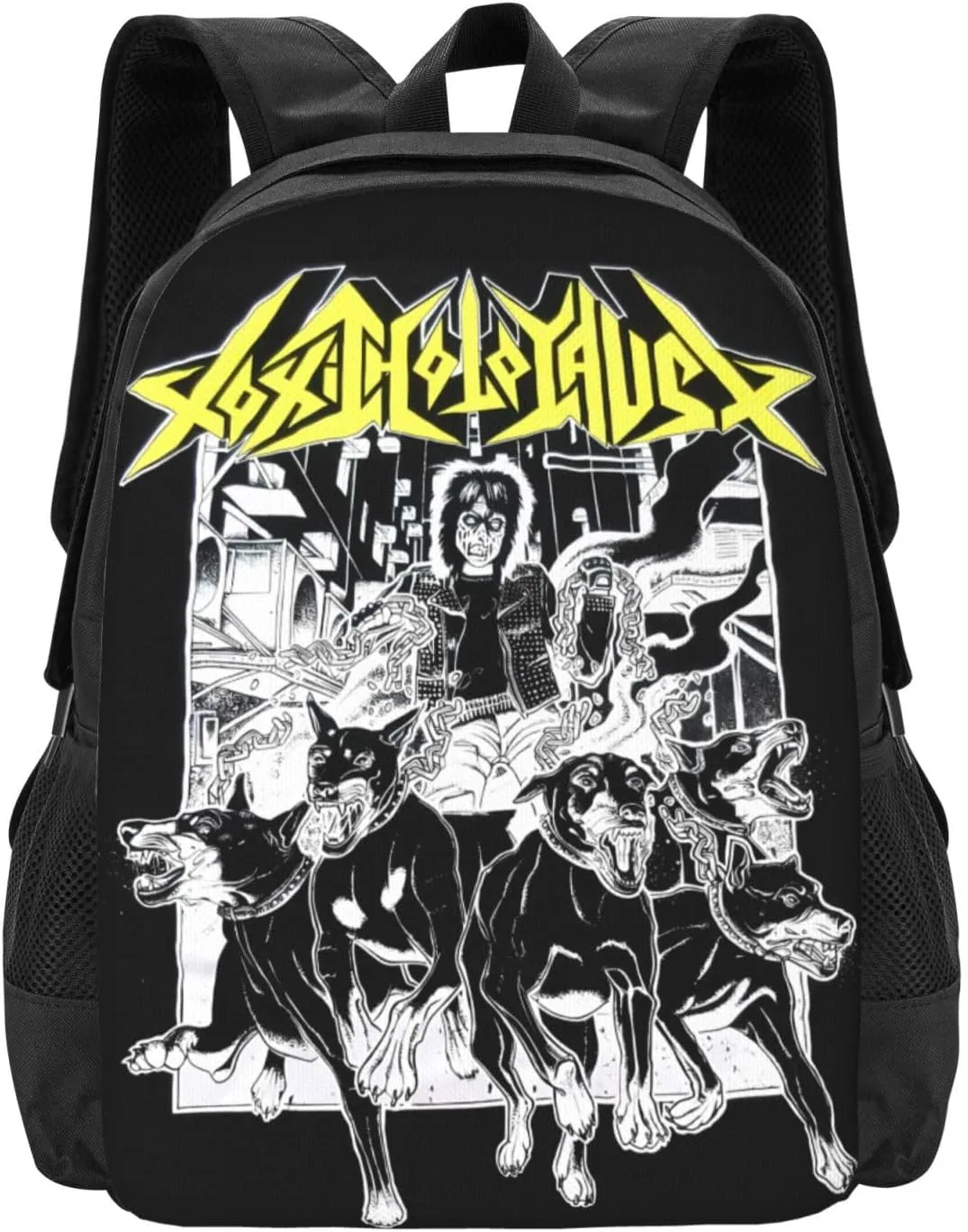Toxic Music Holocaust Backpack Fashion Laptop Bag Lightweight Work Daypack Hiking Backpacks Outdoor Shoulder Bags