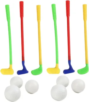 Toyvian Golf Clubs Educational Toys for Kids Outdoor Toys for Toddlers Toddler Sports Toys Toddler Set Interactive Toy Children Set Golfs Suits Toy Children Golfs Set Golfs Toy Set 2 Sets