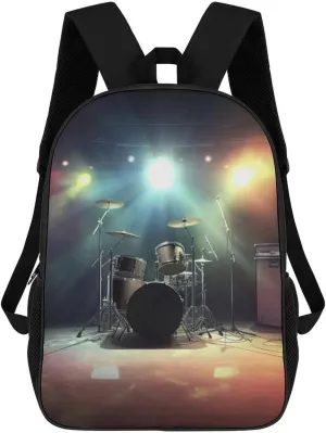 Travel Backpack for Men Women Daypack Rock Band Stage Laptop Backpack Computer Bag Business Work Bag for Work