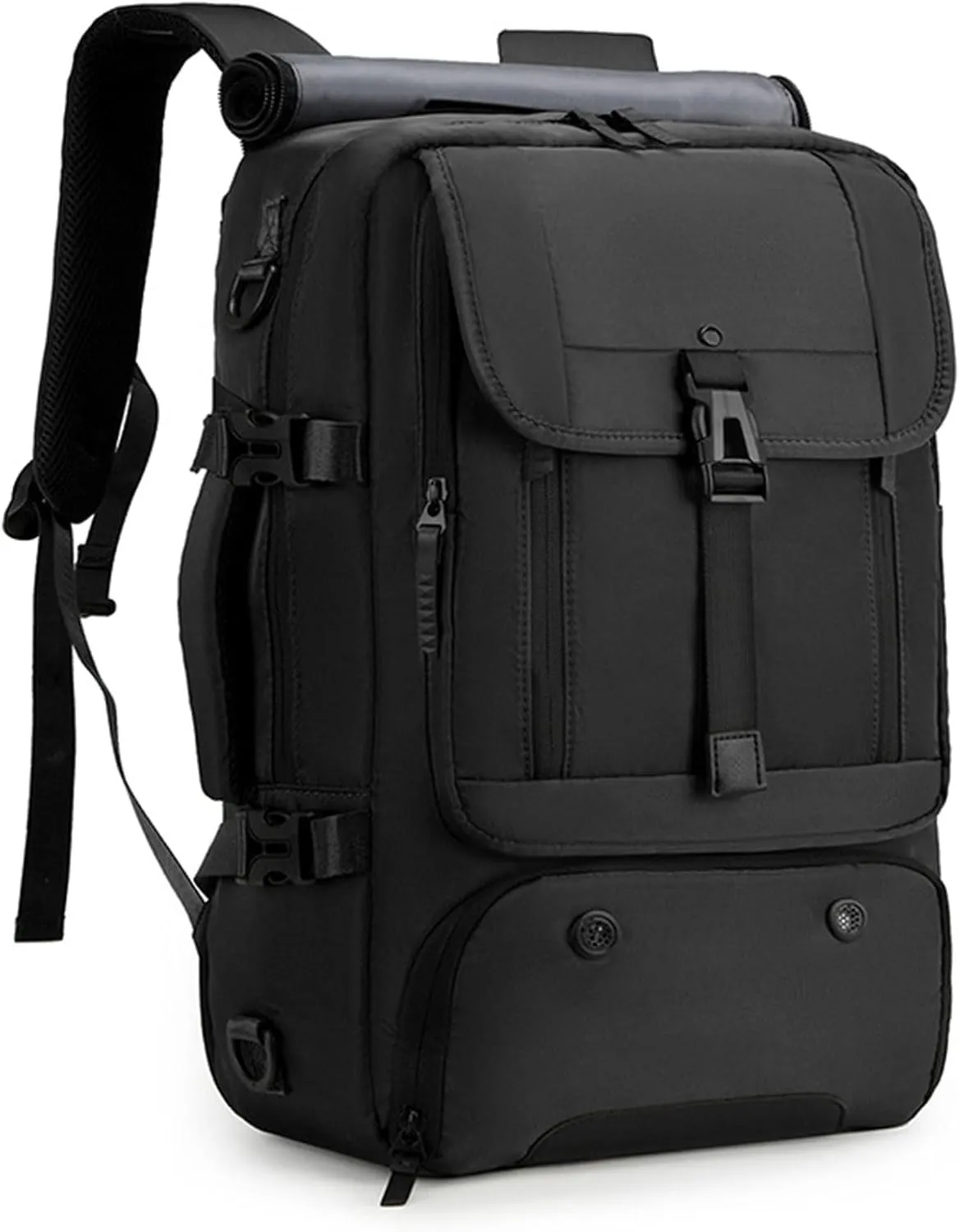 Travel Laptop Backpack Carry on Backpack, Large Luggage Bag Backpacks Suitcase for Men Women, Business Weekender Shoulder Bag Personal Item Travel Bag Casual Daypack Fit 15.6 inch Laptop, Black