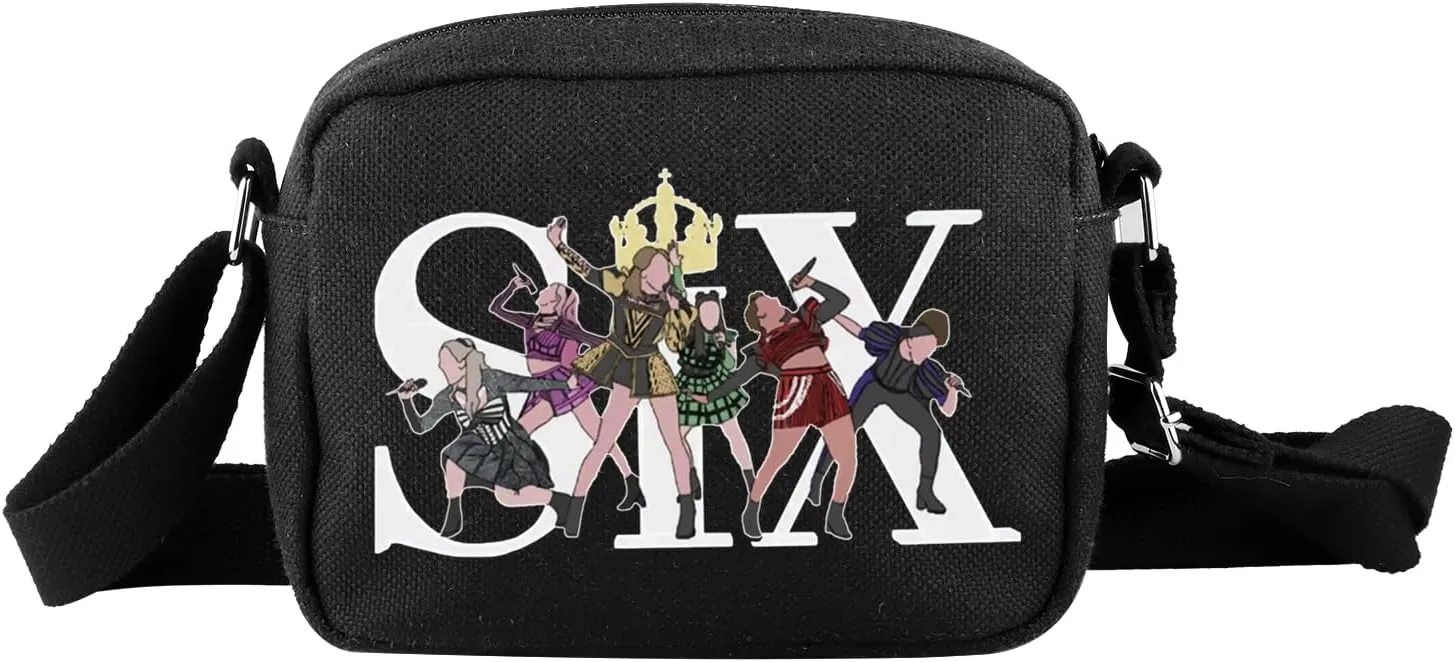 TSOTMO Musical Theatre Bag Musical Inspired Zipper Crossbody Bag For Musical Lover Fan Gift