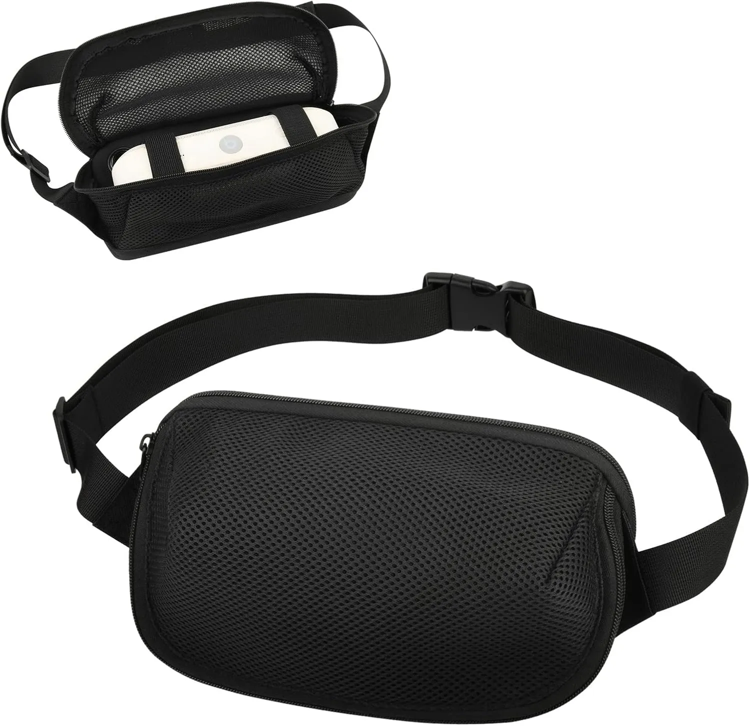 TXEsign Crossbody Sling Bag for JBL Flip 6/Bose SoundLink Flex (2nd Gen)/Anker Soundcore 2 Speaker, Shoulder Backpack Chest Bag Speaker Carrying Storage Case Mesh Case for Travel Hiking