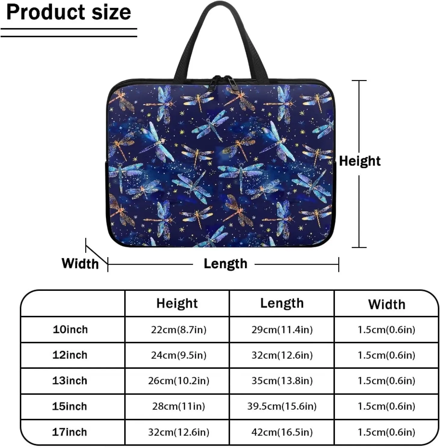 Uasibuni Laptop Sleeve, 10-17 inch Laptop Case Protective Laptop Cover Briefcase Computer Carrying Bag