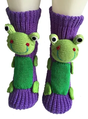 Ulalaza Non-slip Household Floor Socks Knit Sweater Casual Socks Slippers Socks for Women