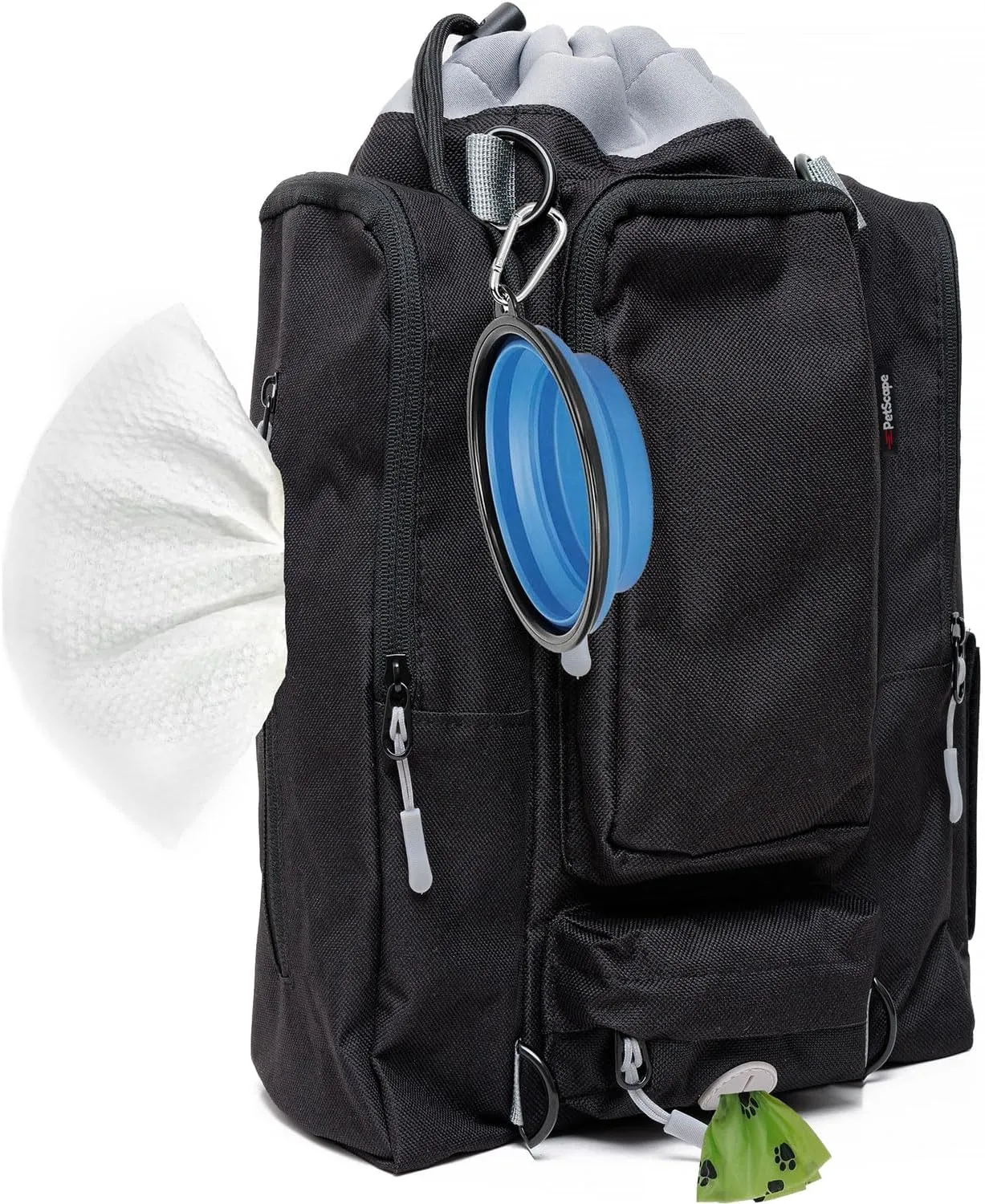 Ultimate Dog Travel Bag - Dog Bags for Traveling with Multi-Function Pockets for Dog Travel Accessories, Water Bottle Holder