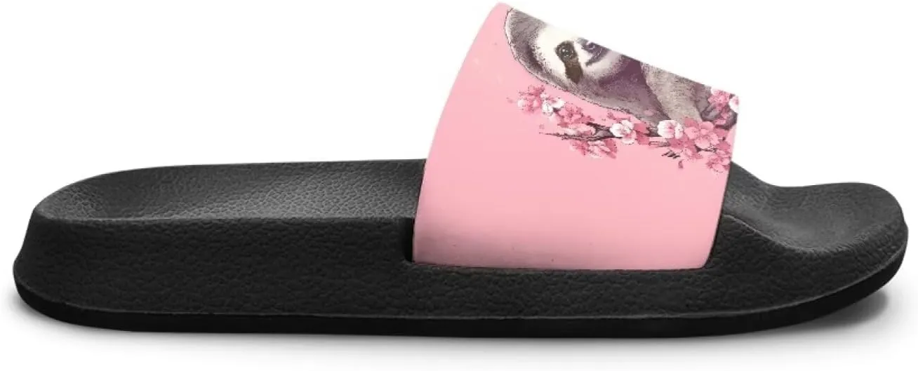 UNICEU Kids Slippers Slip-On Open Toe Quick Drying Slides Sandals Girls Boys Casual Non-Slip Lightweight Shower Shoes