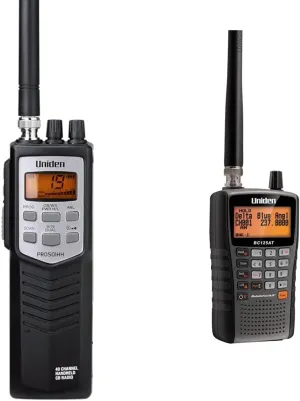 Uniden 40-Channel CB Radio, 500-Channel Scanner Bundle with Close Call Technology and Weather Alert