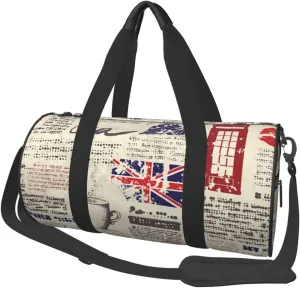 Union Jack British Flag Foldable Travel Duffel Bag Large Size Sports Gym Bag Multifunctional Weekender Overnigh Bag