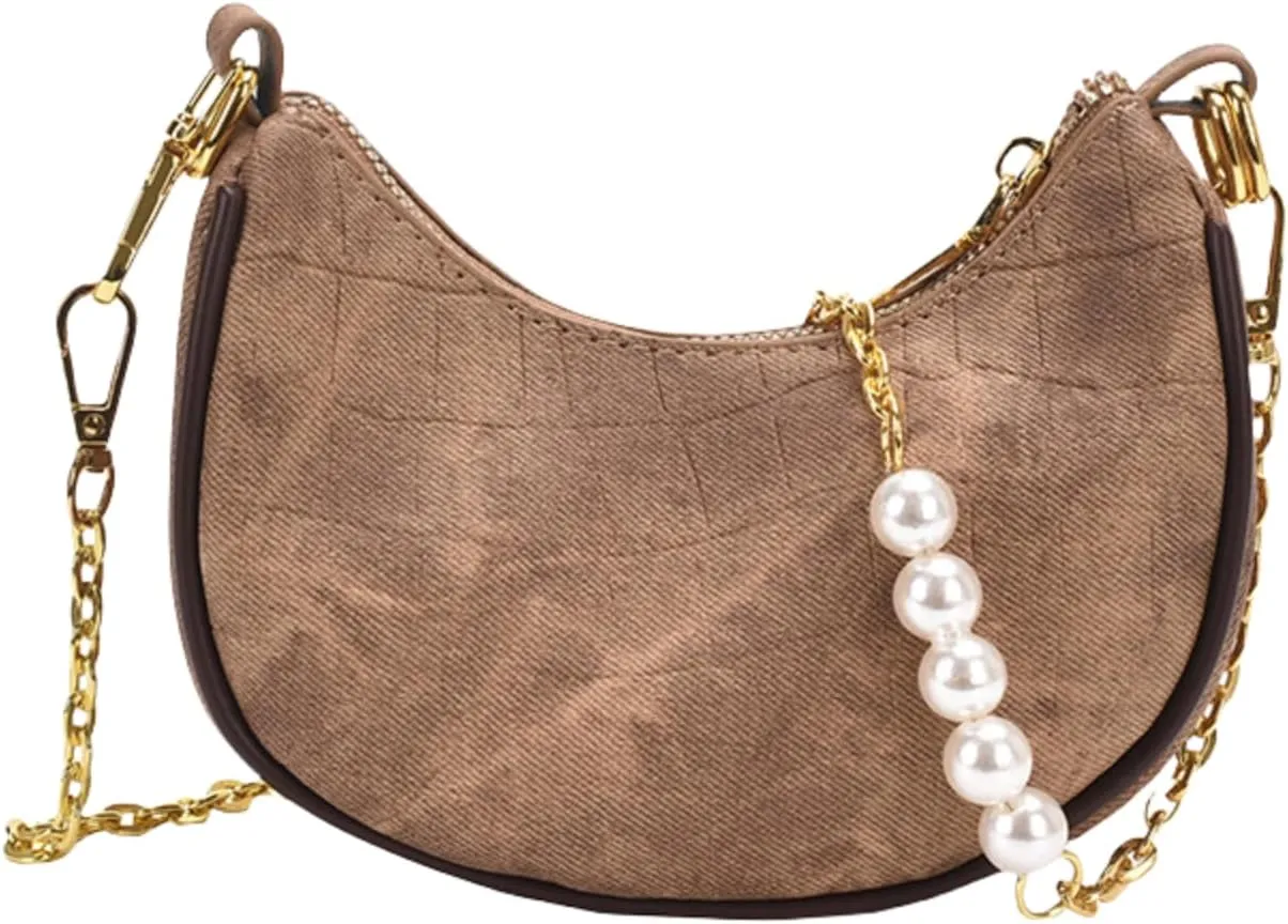 Unique Design Single Shoulder Bag for Women - Summer Chic Underarm Handbag with Chain Strap for Crossbody or Clutch