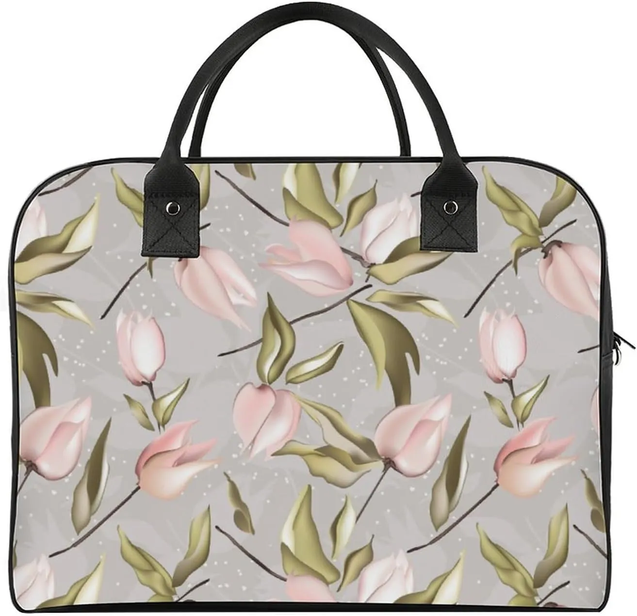 Unisex Shoulder Nylon Cherries Vintage Handbag for Journey 13" X 19" X 8"