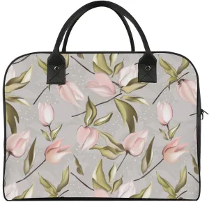 Unisex Shoulder Nylon Cherries Vintage Handbag for Journey 13" X 19" X 8"