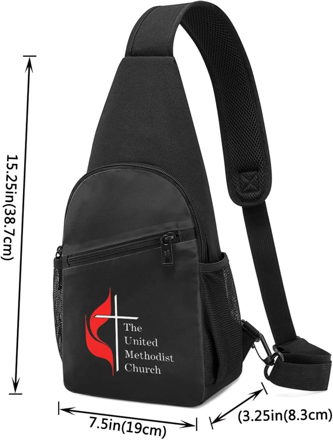 United Methodist Church Home Unisex Chest Bag Lightweight Crossbody Shoulder Bag Travel Pocket