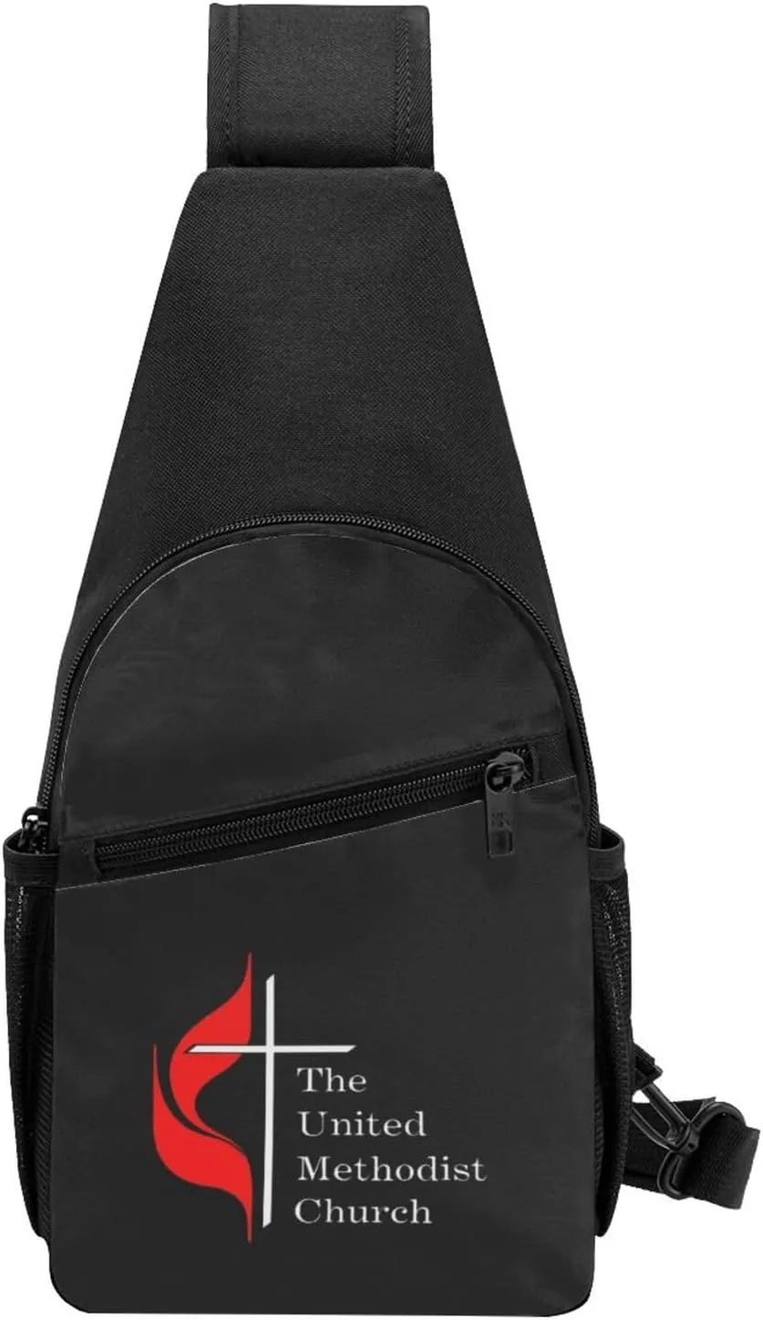 United Methodist Church Home Unisex Chest Bag Lightweight Crossbody Shoulder Bag Travel Pocket