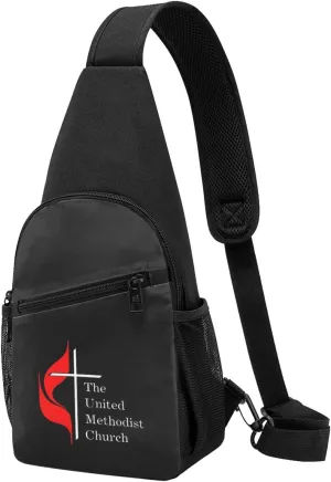 United Methodist Church Home Unisex Chest Bag Lightweight Crossbody Shoulder Bag Travel Pocket
