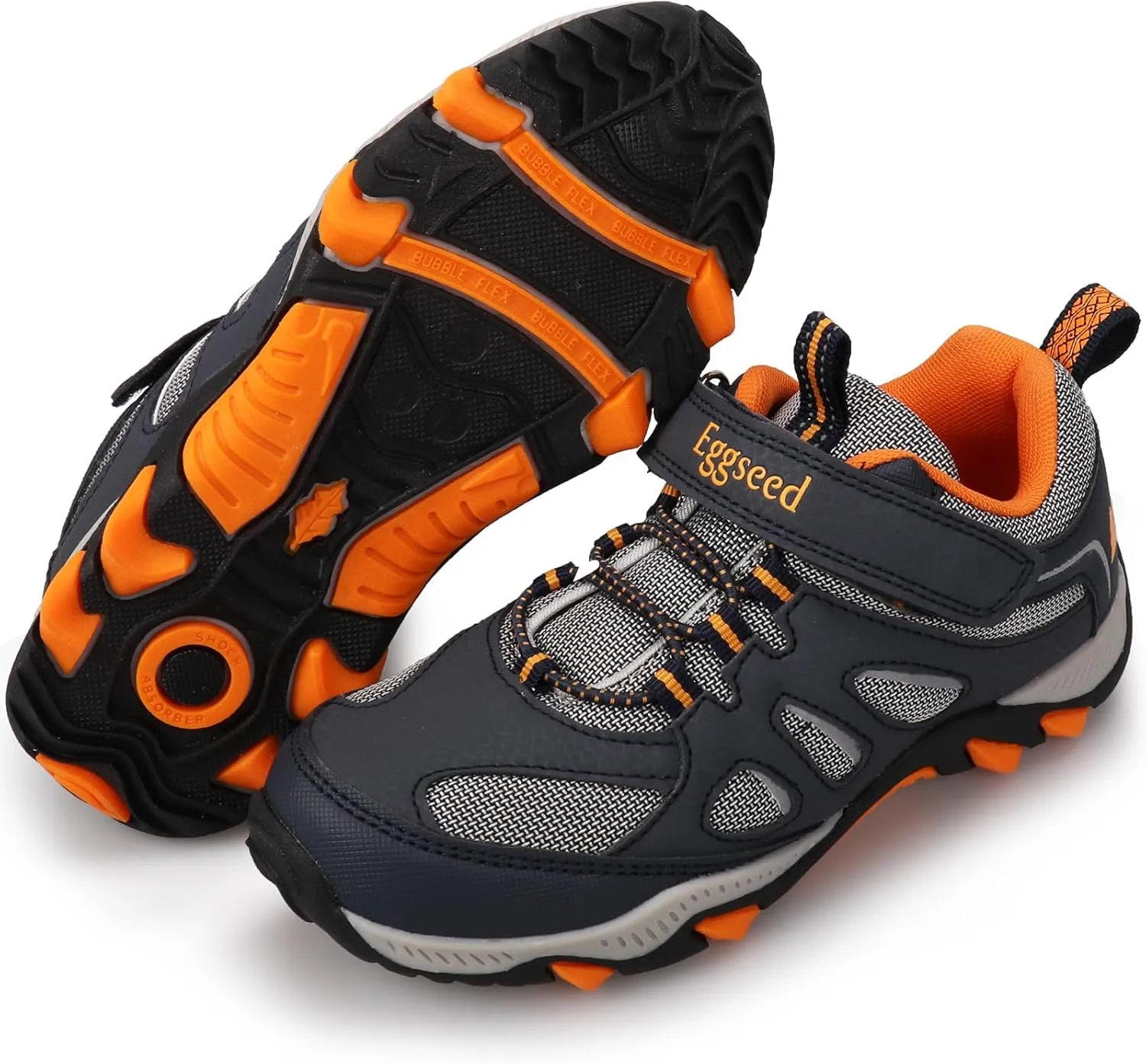 UOVO Boys Shoes Water Resistant Hiking Boots Kids Outdoor Walking Shoes Non Slip Ankle Athletic Sneaker Anti Collision Size 9.5 Toddler to 4.5 Big Kids