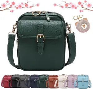 Urvashi Crossbody Leather Bag, Collaboraten Crossbody Leather Bag, Vintage Anti Theft Shoulder Bag with 10 Card Slot
