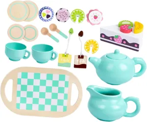 Vaguelly 1set Tea Set Toy for Boy Girl Pretend Play Teapot Toddlers Years Old Girls Tea Party Kitchen Accessories Engaging Imagination Creativity