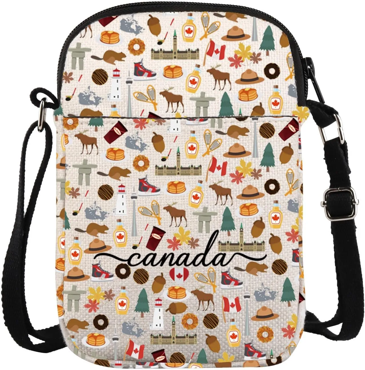 VAMSII Canada Travel Crossbody Bag Canada Souvenir Gifts Canada Travel Merchandise Gift