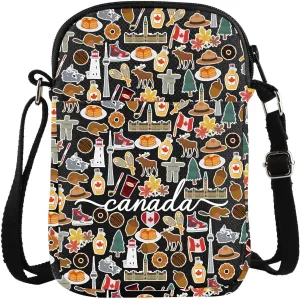 VAMSII Canada Travel Crossbody Bag Canada Souvenir Gifts Canada Travel Merchandise Gift