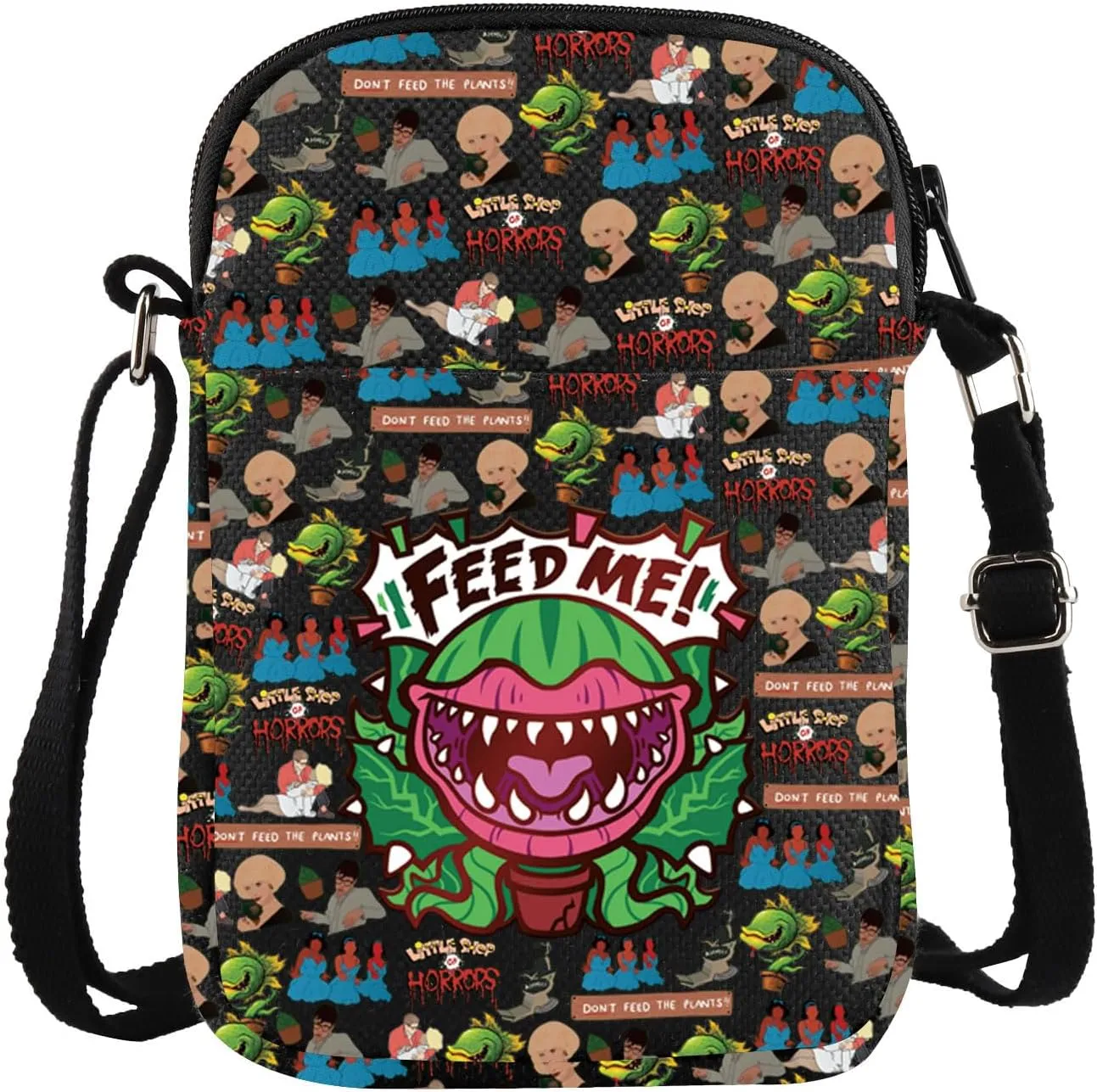 VAMSII Little Shop Horrors Musical Inspired Crossbody Bag Feed Me Gift Horrors Theatre Fans Gift